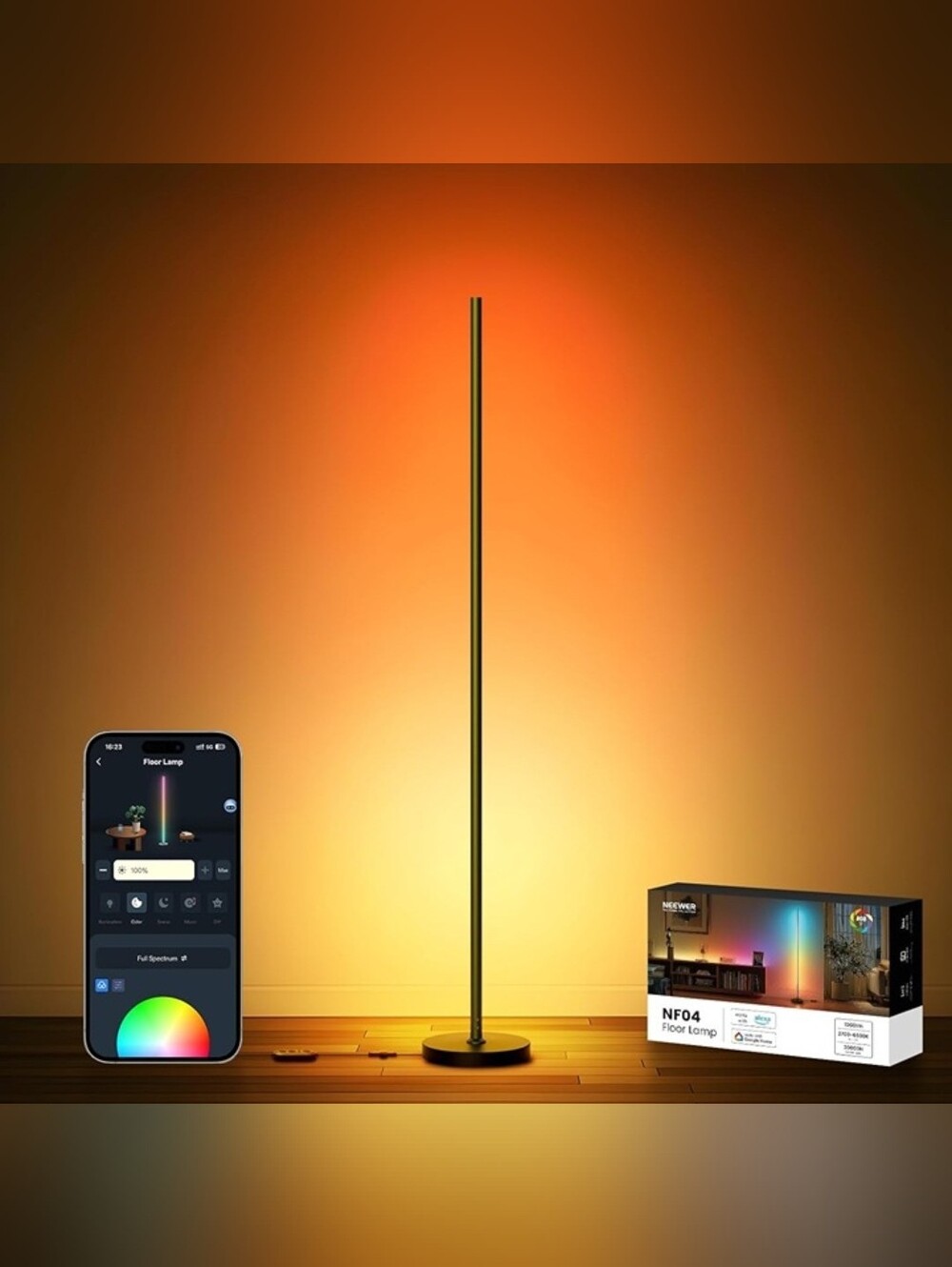 Smart LED Floor Lamp, NIB
